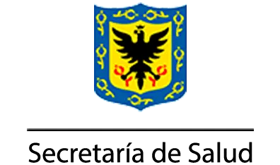 Logo de la Secretaría Distrital de Salud, que avala los centros para exámenes de licencia de conducir.